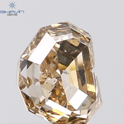 1.07 CT Heart Diamond Natural Brown Color SI2 Clarity (6.37 MM)