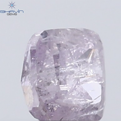 0.23 CT Radiant Diamond Natural Pink Color I3 Clarity (3.44 MM)