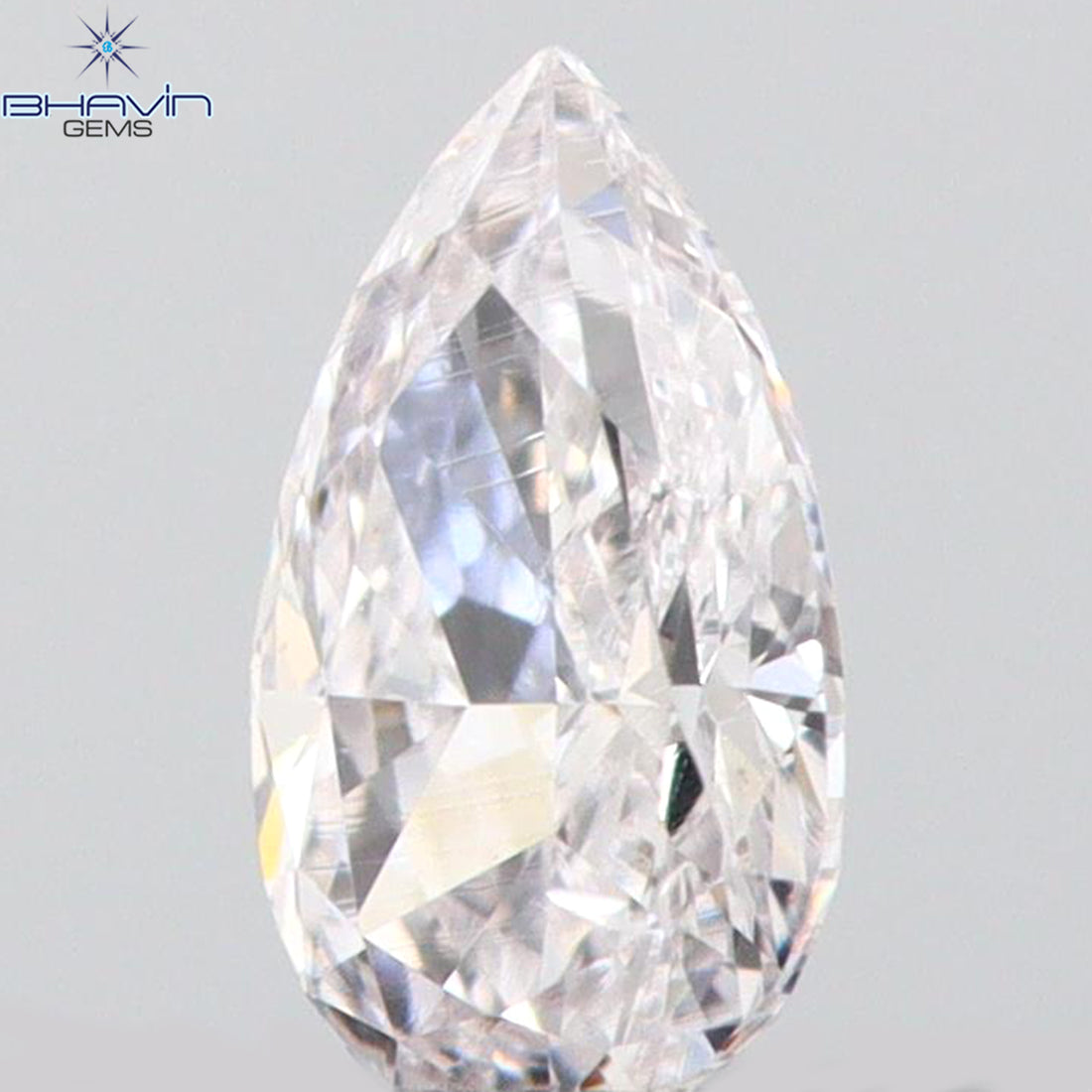 0.08 CT ペアシェイプ ナチュラル ダイヤモンド ピンク色 VS1 クラリティ (3.45 MM)