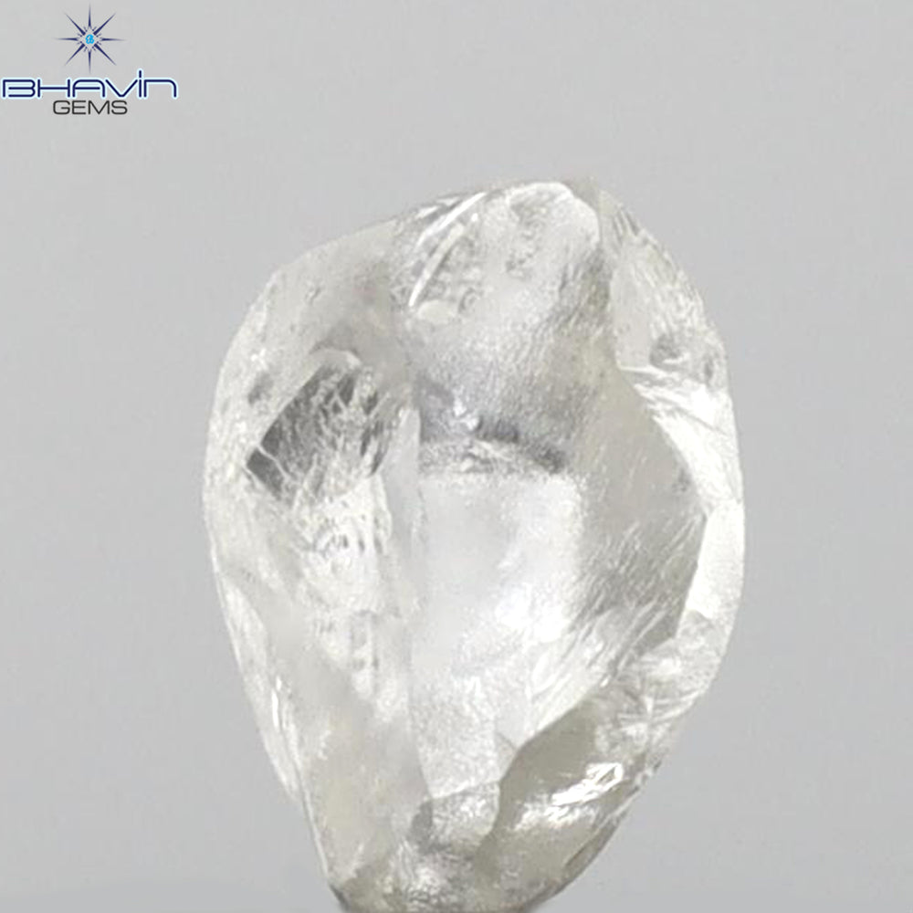 0.51 CT Rough Shape Natural Diamond White Color VS1 Clarity (5.60 MM)