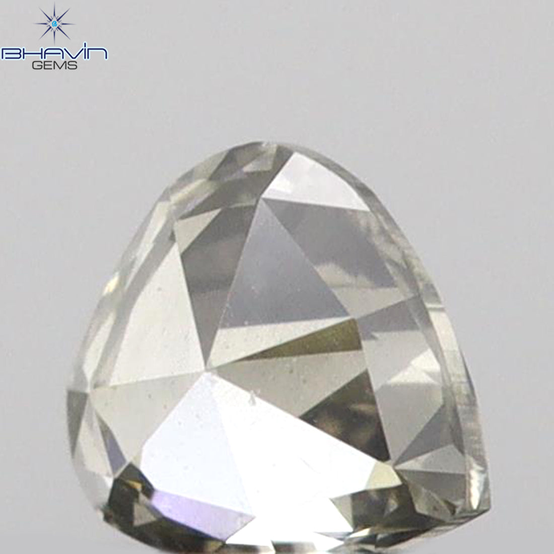 0.10 CT Heart Shape Natural Diamond Grey Color VS1 Clarity (3.13 MM)