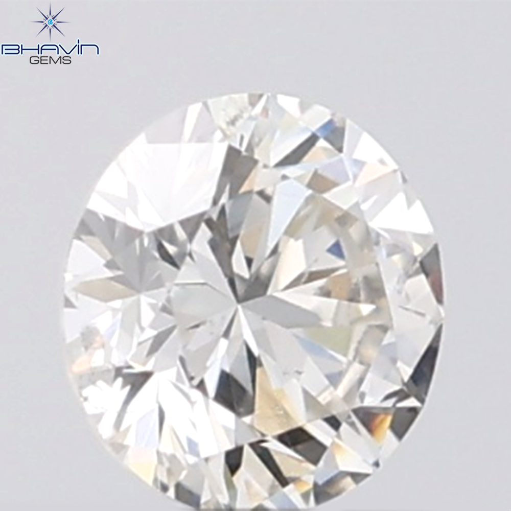 0.18 CT ラウンド ローズ カット シェイプ 天然ダイヤモンド ピンク色 I2 クラリティ (3.86 MM)