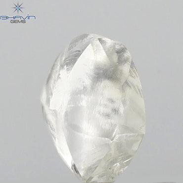 0.57 CT Rough Shape Natural Diamond White Color VS2 Clarity (5.46 MM)