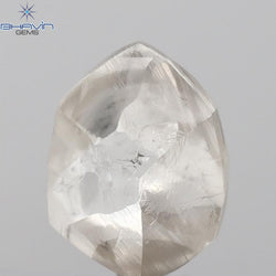 2.66 CT CT Rough Shape Natural Diamond Brown Color SI1 Clarity (9.17 MM)