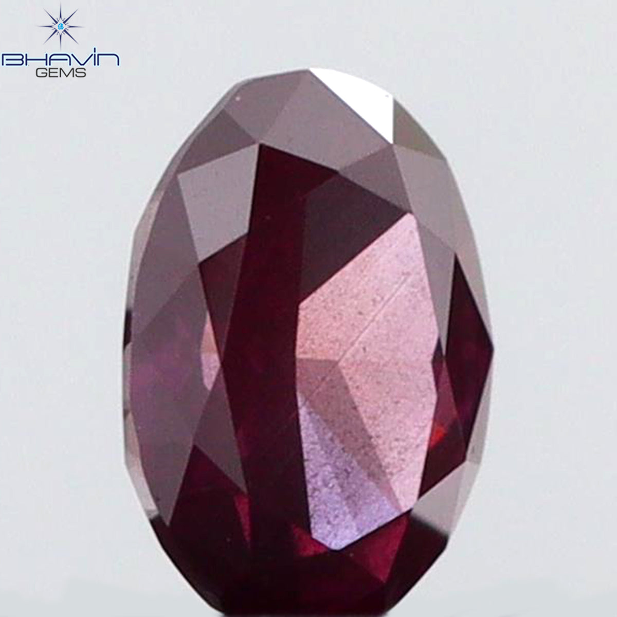 0.18 CT Natural Oval Diamond Enhanced Pink Color Clarity SI1 (4.26 MM)