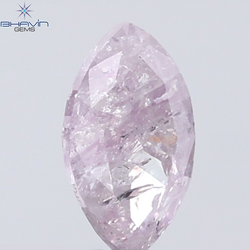 0.40 CT Marquise Diamond Natural Pink Color I3 Clarity (6.22 MM)