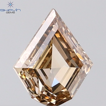 1.06 CT Kite Diamond Natural Brown Color SI1 Clarity (7.85 MM)