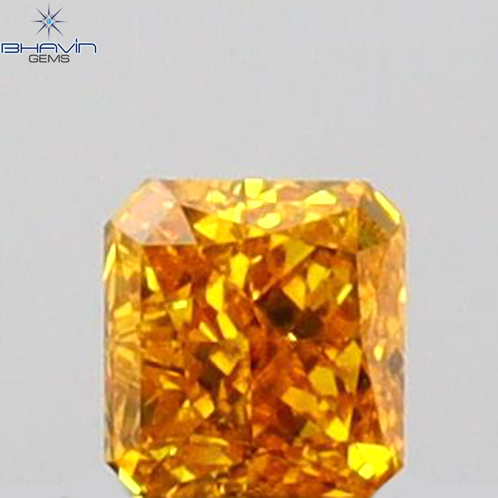 0.10 CT Radiant Shape Natural Diamond Yellow Color VS1 Clarity (2.55 MM)