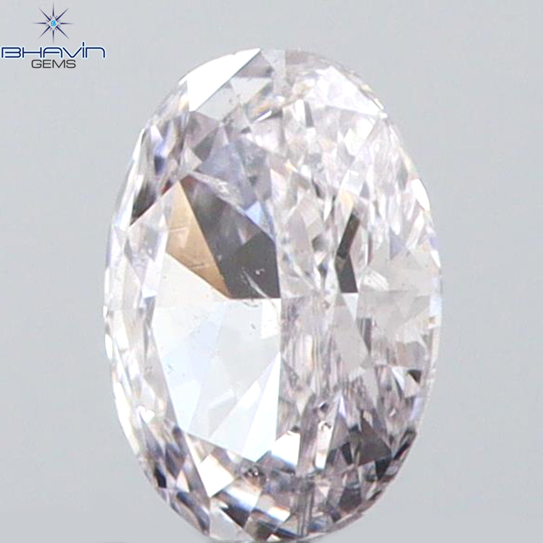 0.10 CT Natural Oval Diamond Pink Color Clarity SI1 (3.42 MM)