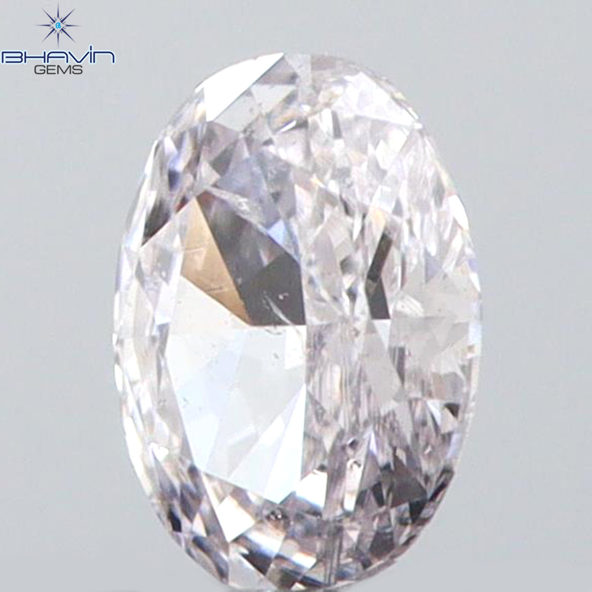 0.10 CT Natural Oval Diamond Pink Color Clarity SI1 (3.42 MM)