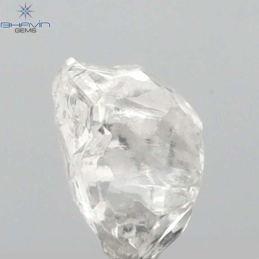 0.47 CT Rough Shape Natural Diamond White Color VS2 Clarity (5.02 MM)