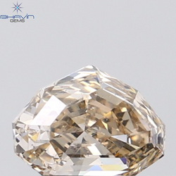 1.02 CT Half Moon Diamond Natural Brown Color SI2 Clarity (7.05 MM)