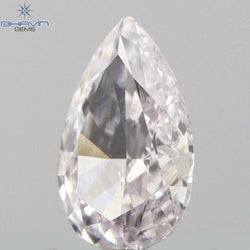 0.09 CT Pear Shape Natural Diamond Pink Color VS2 Clarity (3.88 MM)