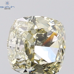 1.04 CT Cushion Diamond Natural Brown Yellow Color VS2 Clarity (5.54 MM)
