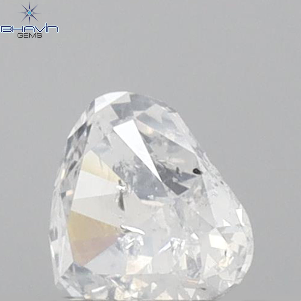 0.25 CT Heart Shape Natural Diamond White Color I1 Clarity (3.98 MM)