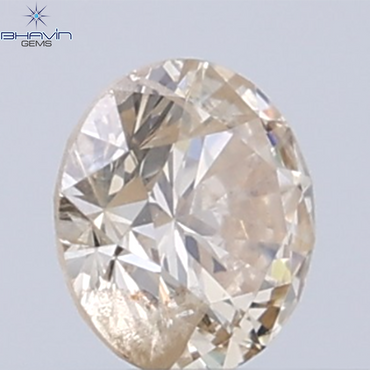 0.19 CT Natural Round Diamond Brown Color Clarity SI2 (3.78 MM)