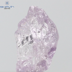 0.54 CT Rough Shape Natural Diamond Pink Color SI1 Clarity (5.36 MM)