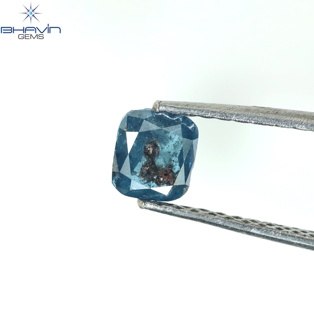 0.43 CT Cushion Diamond Natural Diamond Blue Diamond Clarity I3 (4.67 MM)