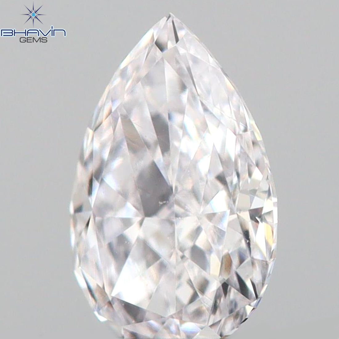 0.12 CT ペアシェイプ ナチュラル ダイヤモンド ピンク カラー I1 クラリティ (3.66 MM)