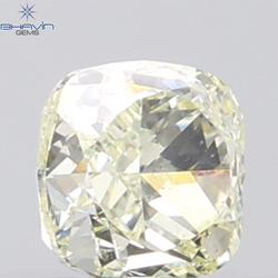1.00 CT Cushion Diamond Natural Yellow Color SI1 Clarity (5.19 MM)