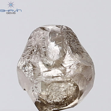 1.19 CT Rough Shape Natural Diamond Brown Color VS Clarity (5.63 MM)