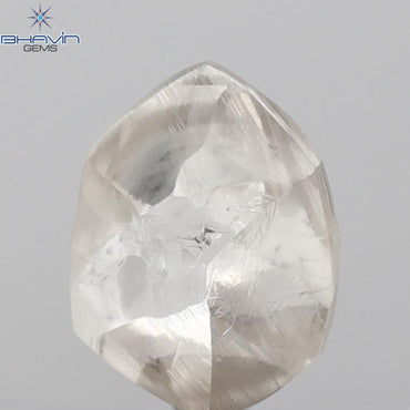 2.66 CT Rough Shape Natural Diamond Brown Color SI1 Clarity (9.17 MM)