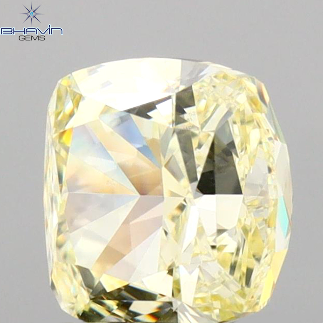 GIA認定 1.27 CT クッションダイヤモンド イエローカラー 天然ダイヤモンド VS1 クラリティ (5.97 MM)