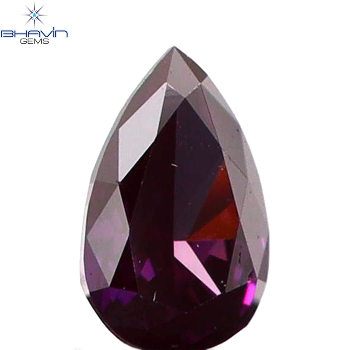0.07 CT Natural Pear Diamond Enhanced Pink Color Clarity VS1 (3.12 MM)