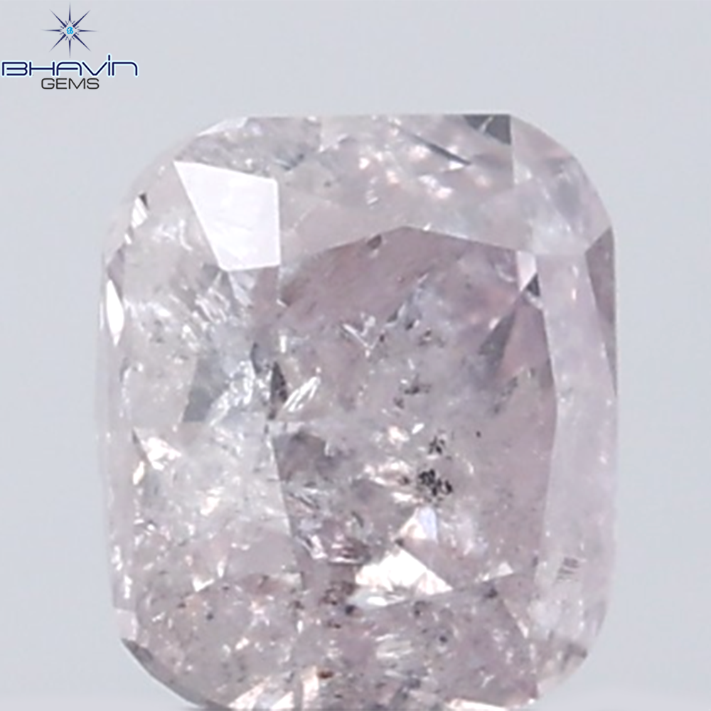 0.36 CT Cushion Diamond Natural Pink Color I3 Clarity (4.10 MM)