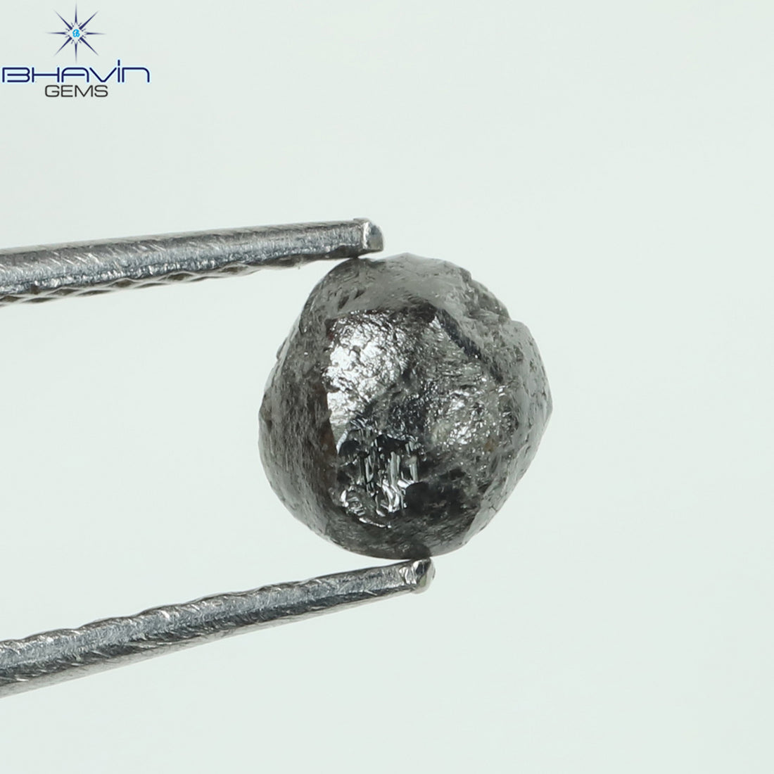0.81 CT Natural Rough Diamond Salt and Pepper Color Clarity I3 (4.85 MM)