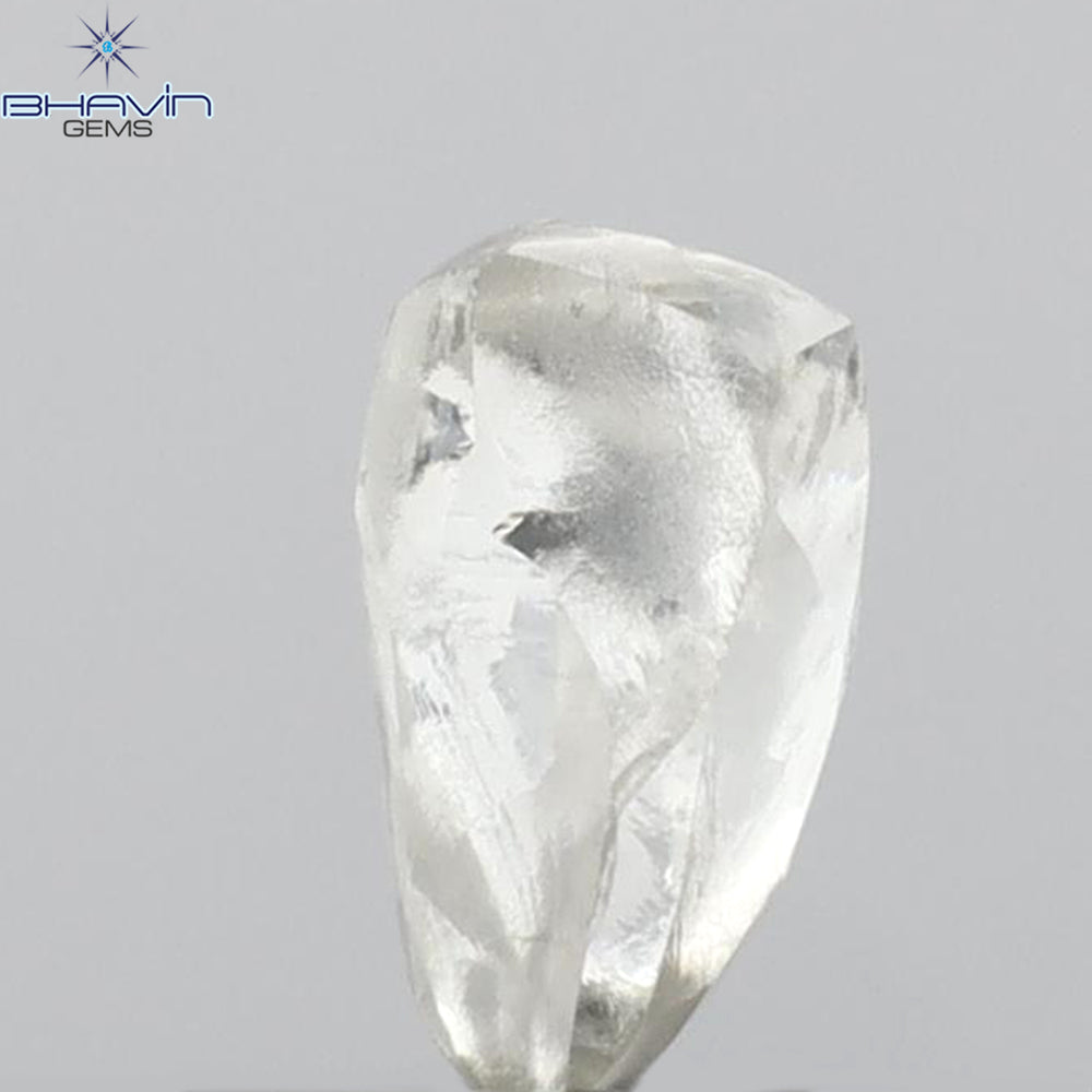 0.62 CT Rough Shape Natural Diamond White Color VS1 Clarity (6.13 MM)