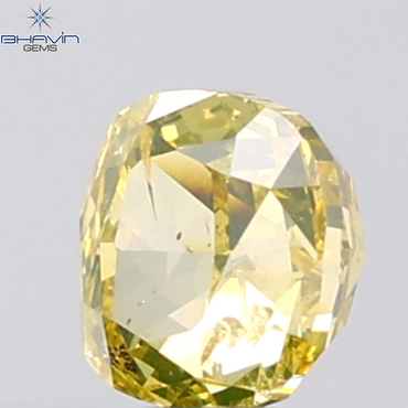 1.01 CT Cushion Diamond Natural Brown Yellow Color SI2 Clarity (5.40 MM)