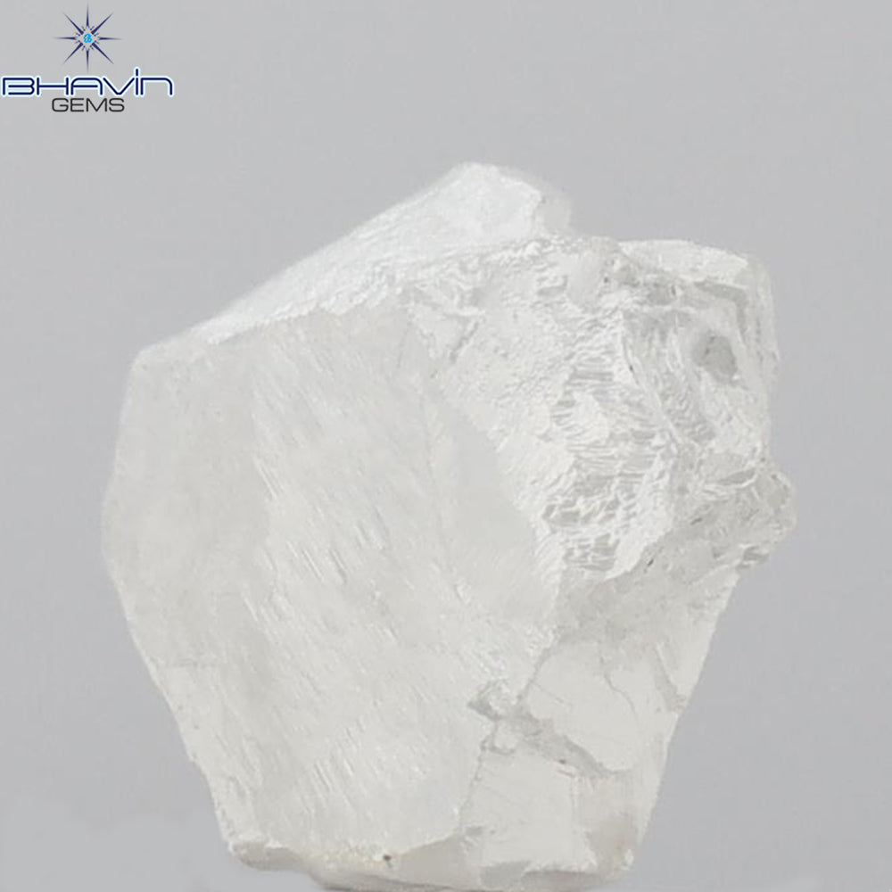 1.84 CT Rough Shape Natural Diamond White Color I1 Clarity (8.08 MM)