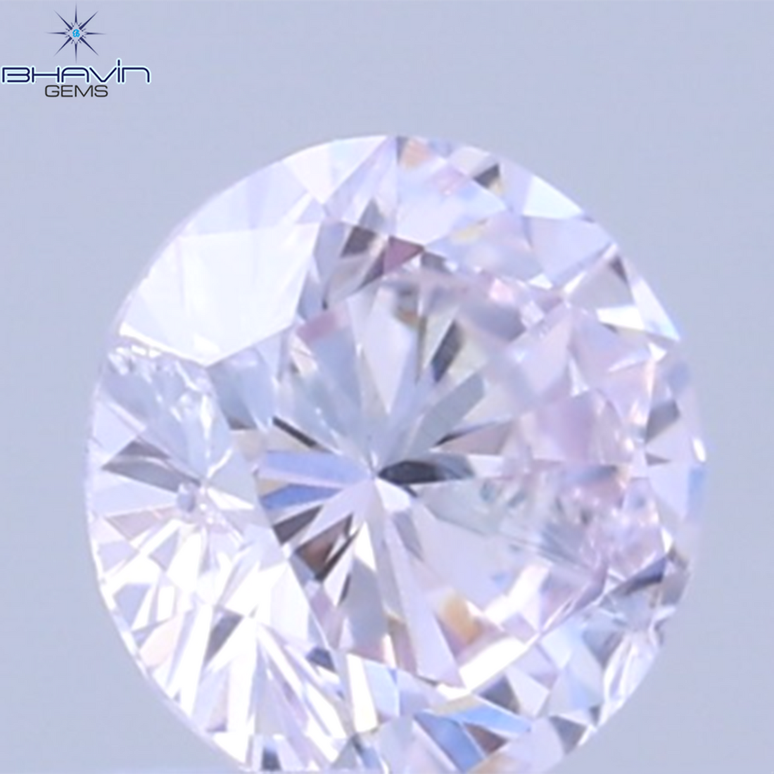 0.07 CT Natural Round Diamond Pink Color Clarity SI2 (2.6 MM)