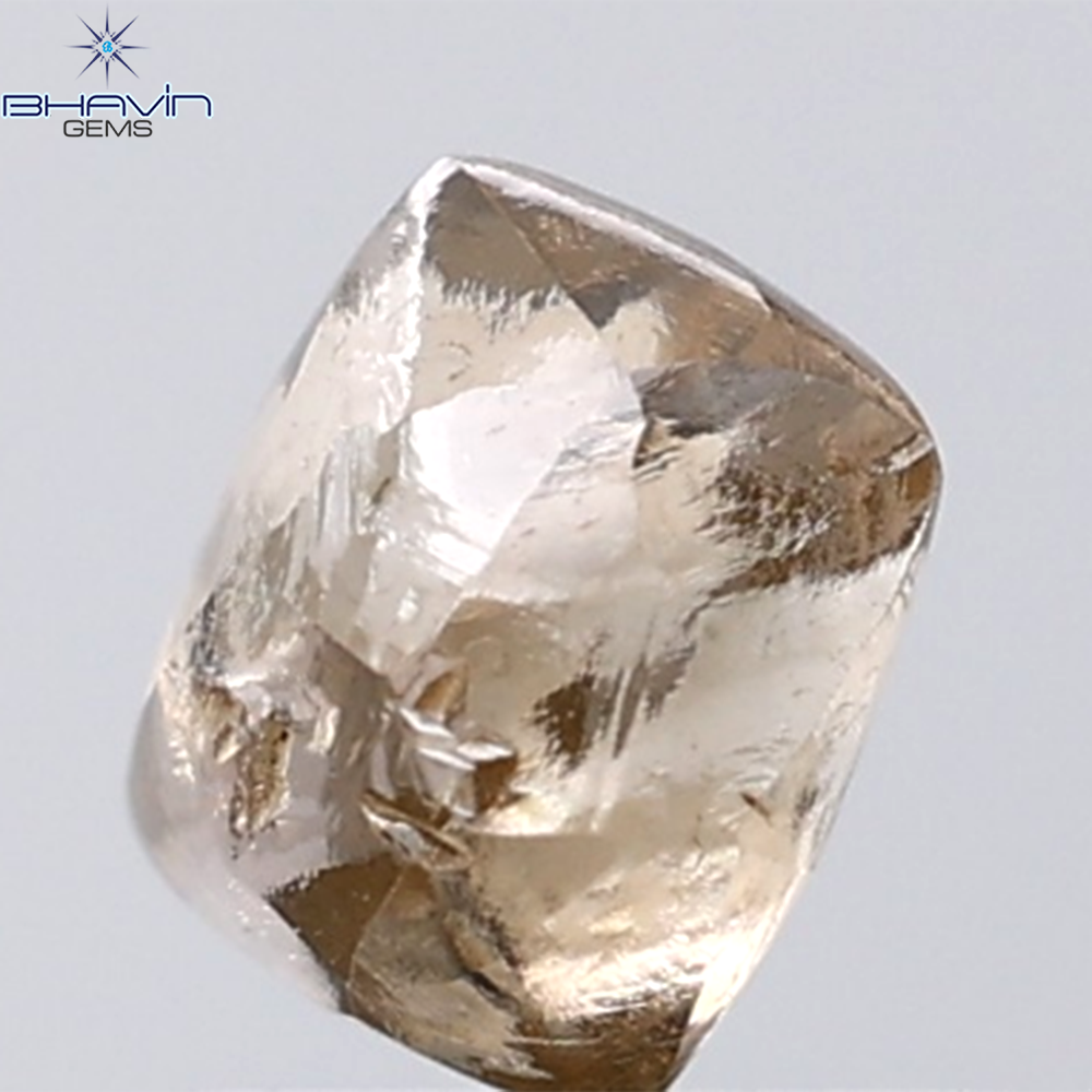 1.66 CT Rough Shape Natural Diamond Brown Color VS2 Clarity (6.16 MM)