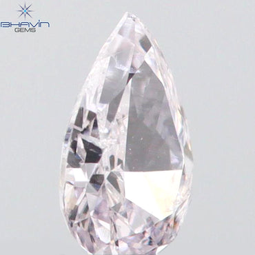 0.11 CT Pear Shape Natural Diamond Pink Color SI1 Clarity (3.76 MM)