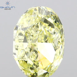 GIA認定 1.27 CT クッションダイヤモンド イエローカラー 天然ダイヤモンド VS1 クラリティ (5.97 MM)