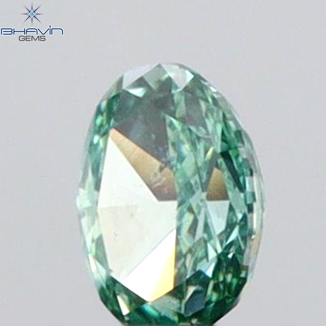 0.06 CT Natural Oval Diamond Enhanced Vivid Green Color Clarity VS1 (2.80 MM)