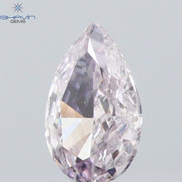 0.08 CT Pear Shape Natural Diamond Pink Color SI1 Clarity (3.47 MM)