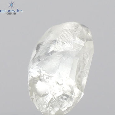 0.59 CT Rough Shape Natural Diamond White Color VS1 Clarity (5.80 MM)