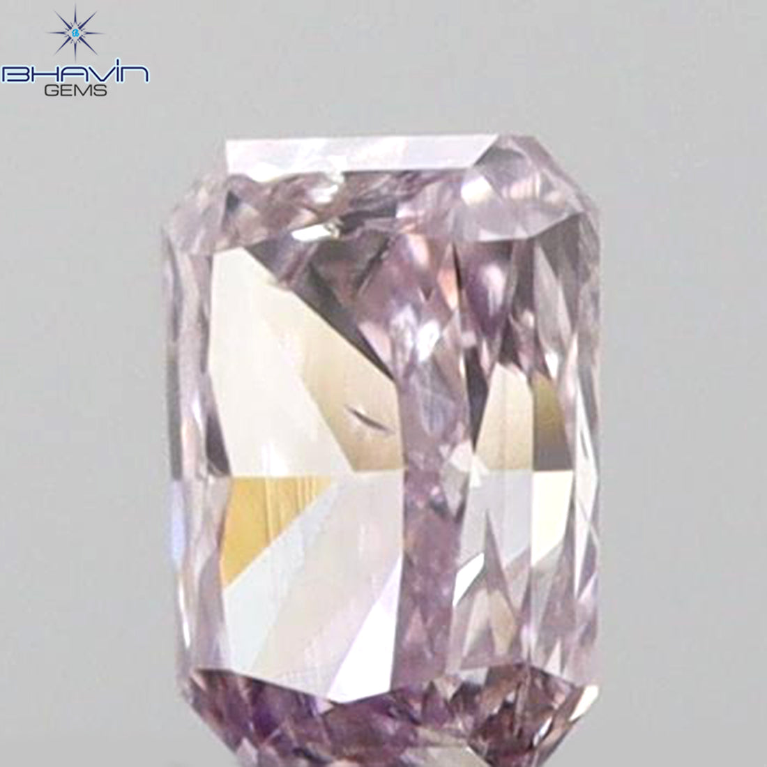 0.10 CT Natural Radiant Diamond Pink Color Clarity SI1 (2.90 MM)