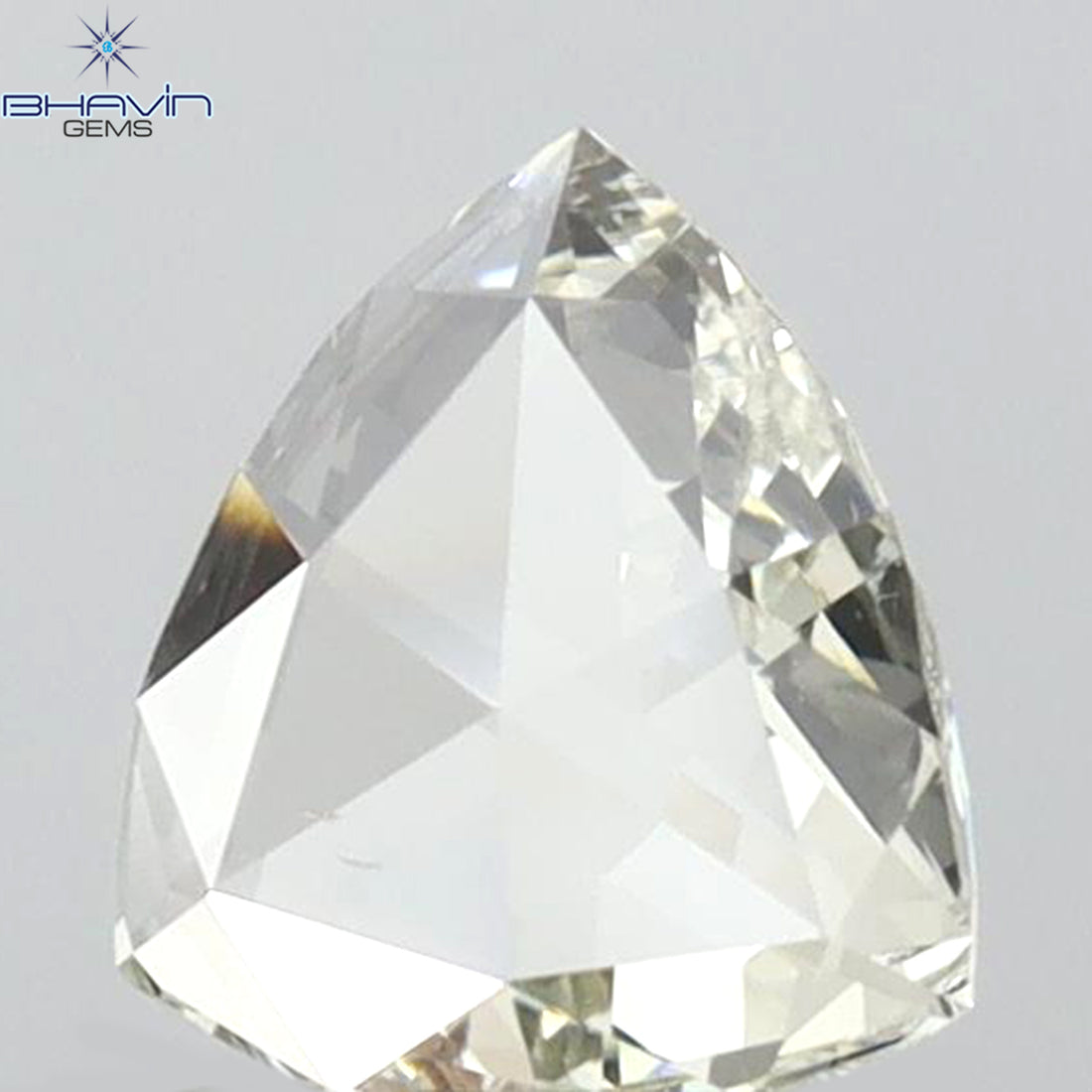 0.12 CT トライアングル シェイプ ナチュラル ダイヤモンド グリーン カラー SI2 クラリティ (3.44 MM)