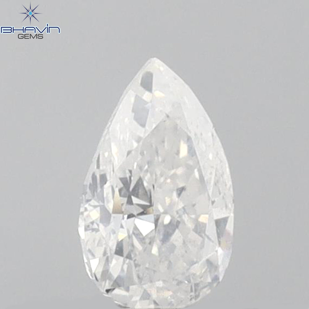 0.25 CT Pear Shape Natural Diamond White Color SI2 Clarity (4.72 MM)