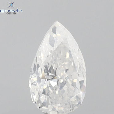 0.25 CT Pear Shape Natural Diamond White Color SI2 Clarity (4.72 MM)