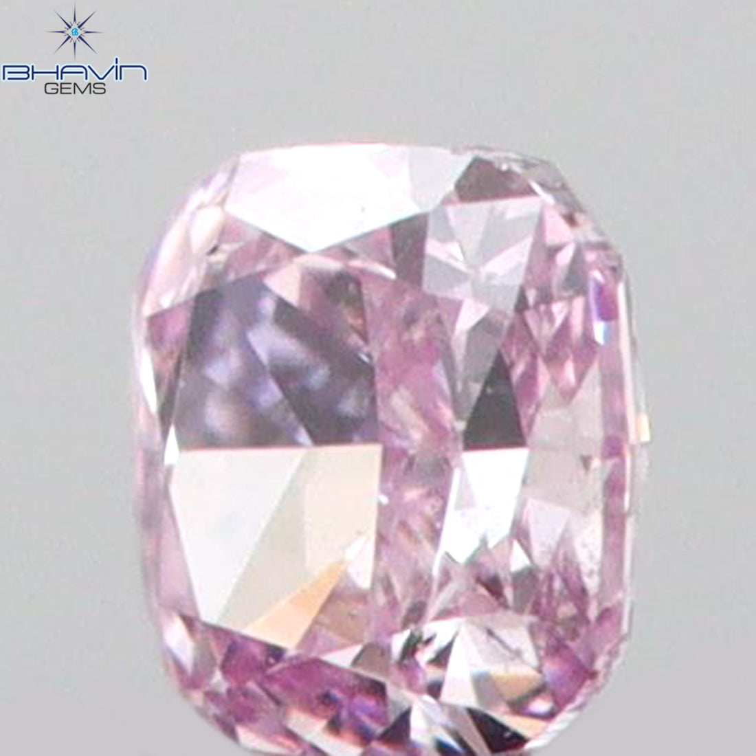 0.03 CT クッションシェイプ 天然ダイヤモンド ピンクカラー SI2 クラリティ (1.86 MM)