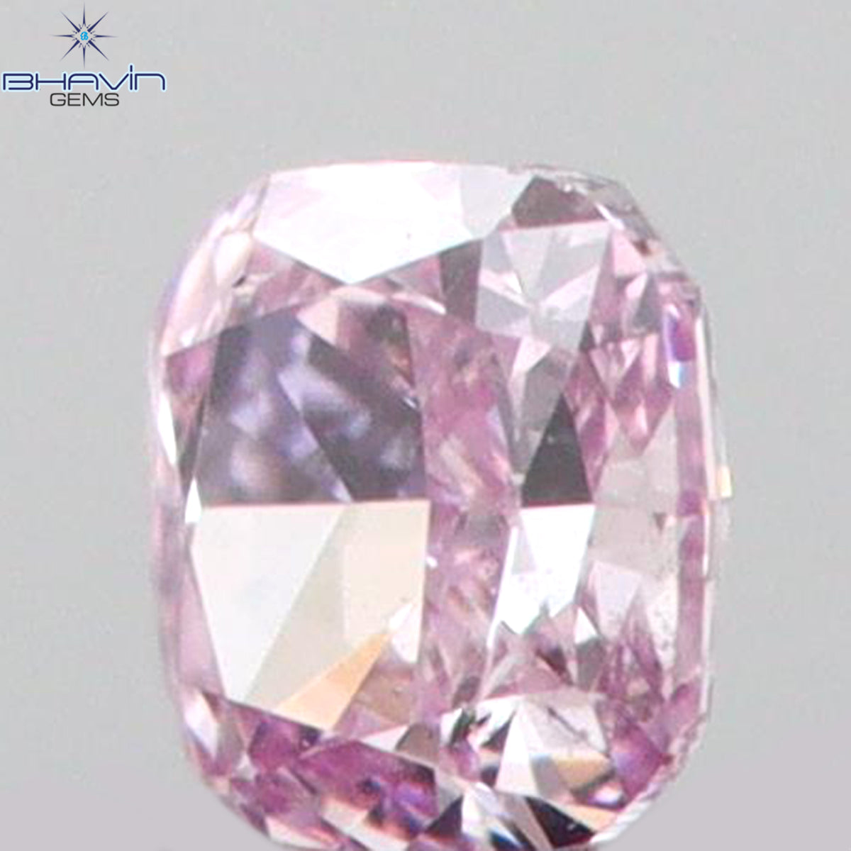 0.03 CT Natural Cushion Diamond Intense Pink Color Clarity SI2 (1.86 MM)
