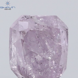 0.33 CT Radiant Diamond Natural Pink Color I3 Clarity (4.05 MM)