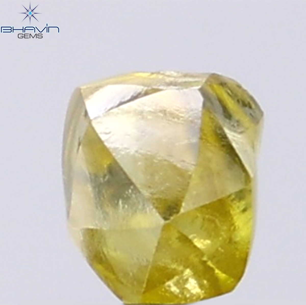 1.12 CT Natural Rough Diamond Enhanced Yellow Color Clarity VS (5.96 MM)