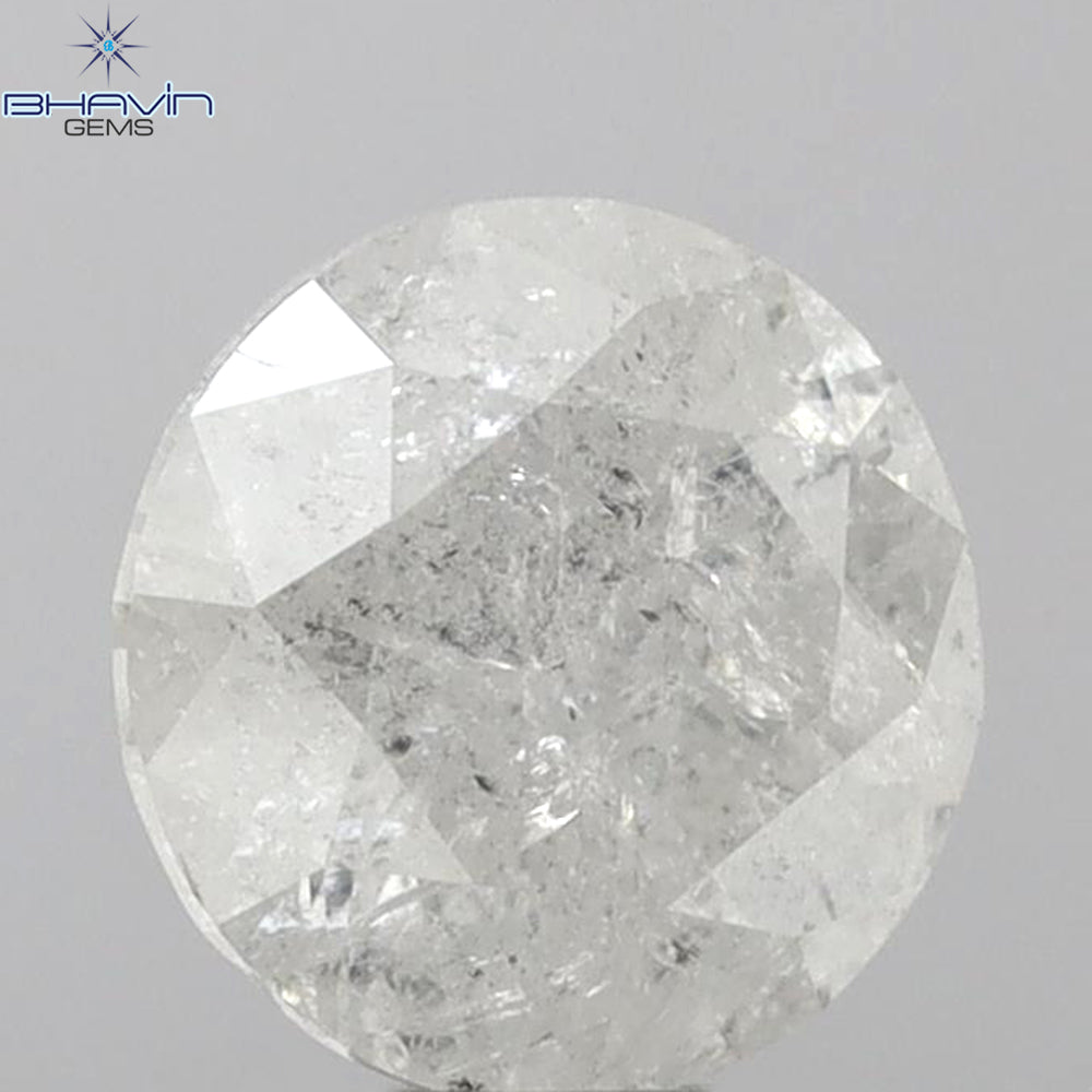 4.13 CT Round Shape Natural Diamond White Color I3 Clarity (10.00 MM)