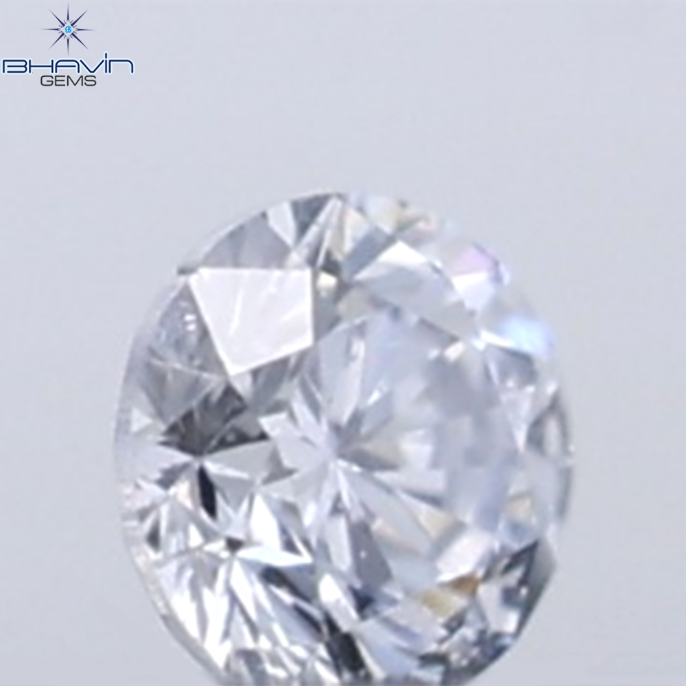 0.02 CT Round Cut Natural Diamond Grey Blue Color VS2 Clarity